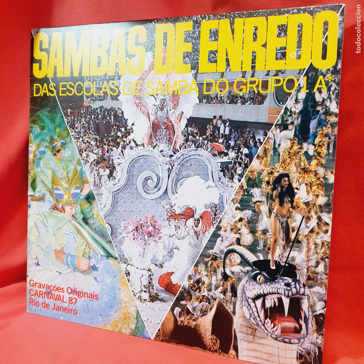 Discos de vinilo: LP-SAMBAS DE ENREDO-DAS ESCOLASDE SAMBA DO GRUPO 1 A*-GRAVA&Ccedil;OES ORIGINAIS CARNAVAL 1987-R&Iacute;O DE JANEI