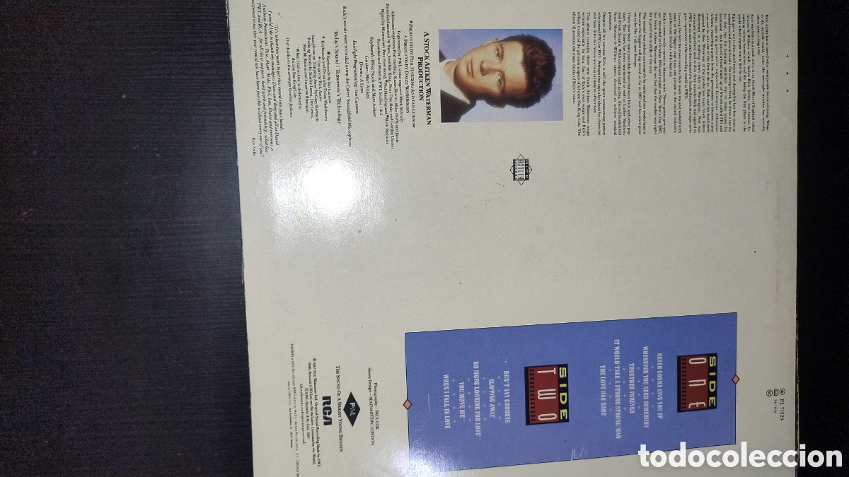 Discos de vinilo: Rick astley LP whenever you need somebody - Foto 2