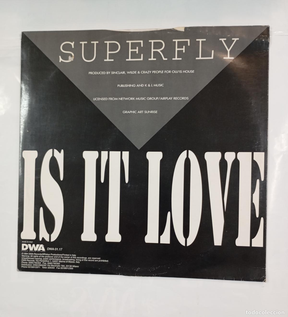 Discos de vinilo: IS IT LOVE. SUPERFLY. MAXI-SINGLE. TDKDA28 - Foto 2