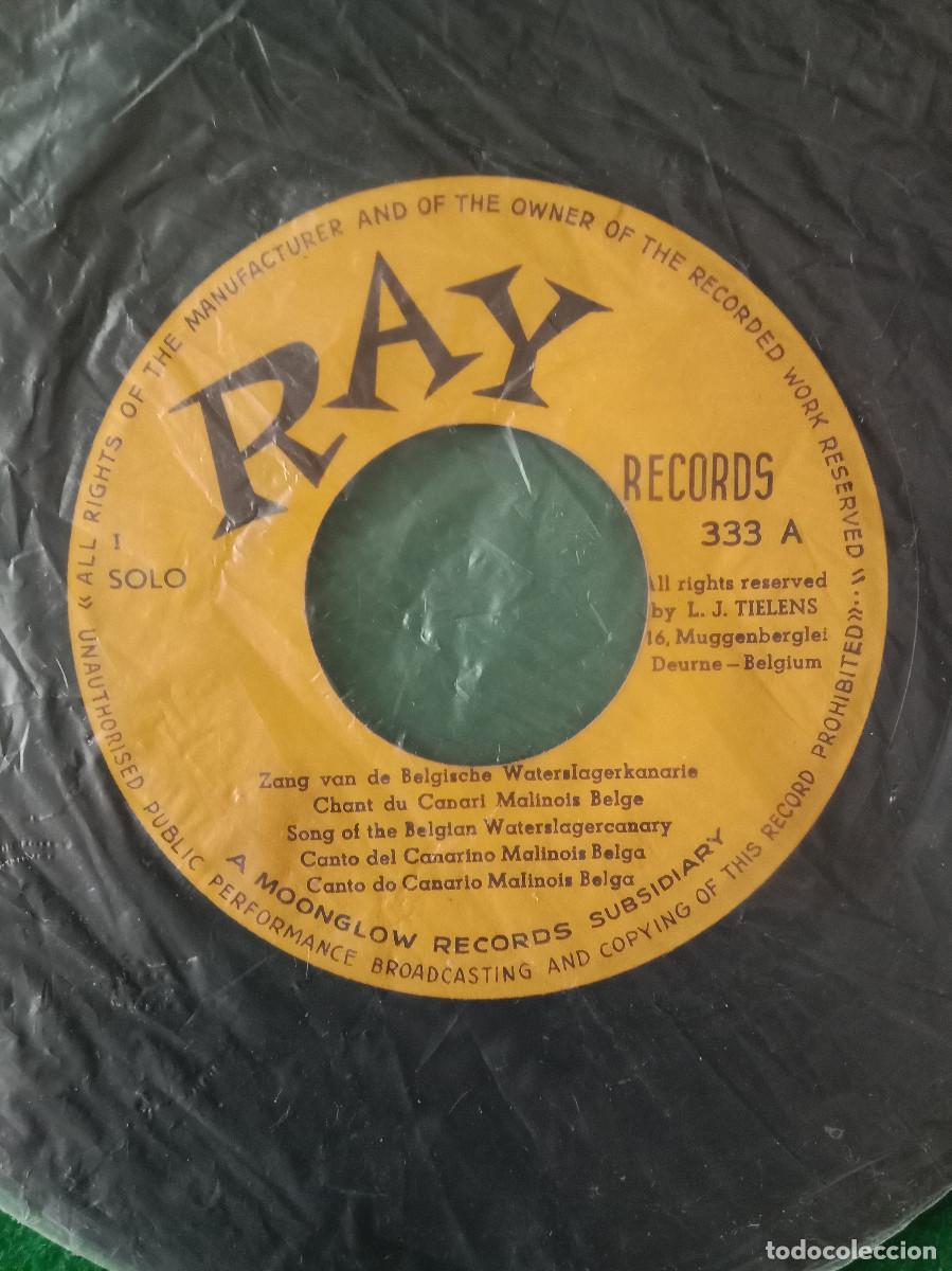 Discos de vinilo: Canto del Canar&iacute;no Malinois Belga - Edit. A Mooglow Records Subsidiary. RAY Records.