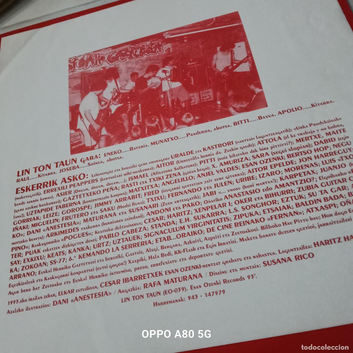 Discos de vinilo: LIN TON TAUN - LTT REF. EO 039 - PERFECTO 1993 - Foto 3