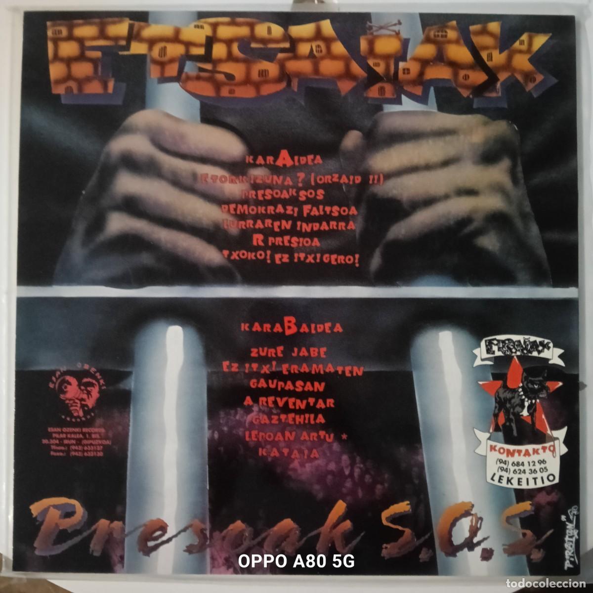 Discos de vinilo: ETSAIAK - PRESOAK SOS REF. EO 0046 - PERFECTO 1994 - Foto 2