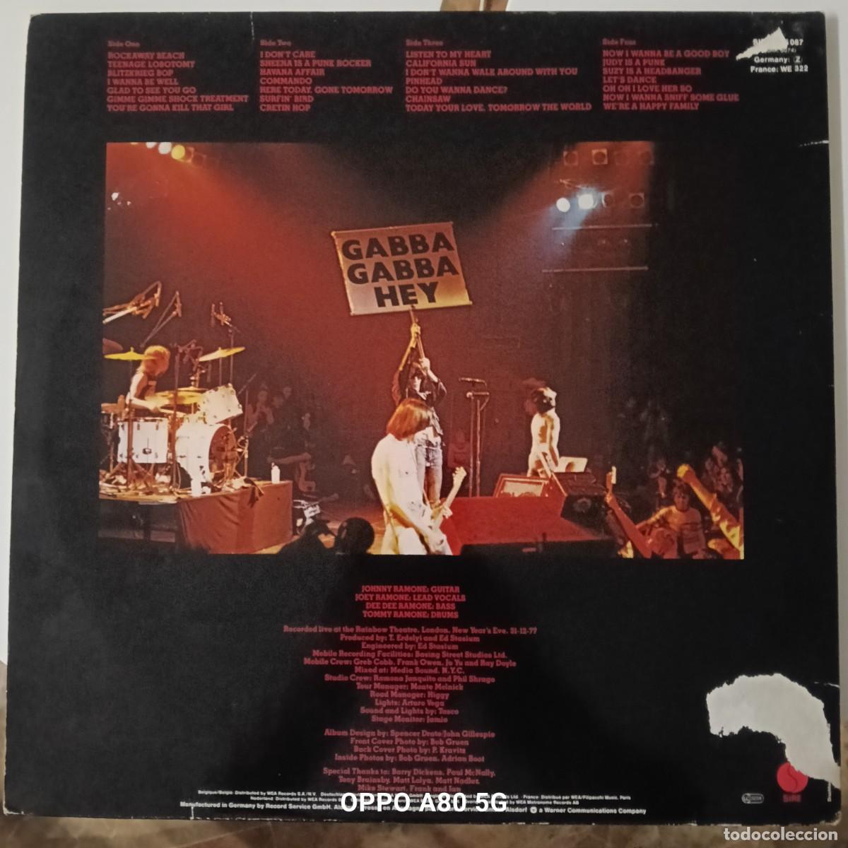 Discos de vinilo: RAMONES - ITS ALIVE REF. SIR 66 087 - LA CARATULA PRESENTA DOS DEFECTOS - Foto 2