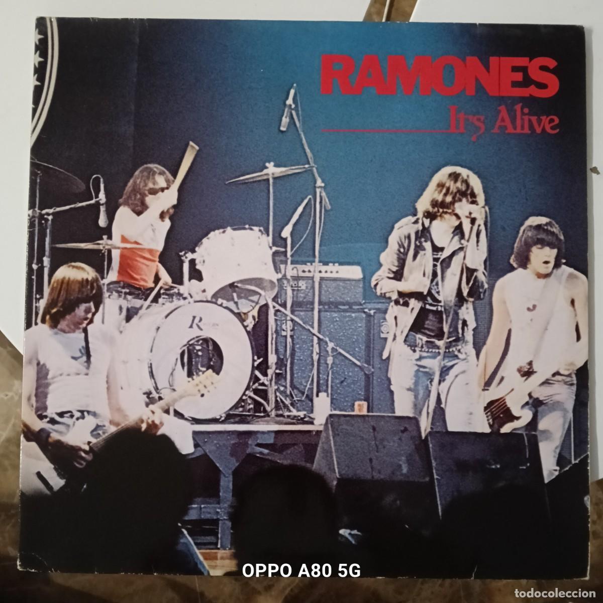 Discos de vinilo: RAMONES - ITS ALIVE REF. SIR 66 087 - LA CARATULA PRESENTA DOS DEFECTOS - Foto 1
