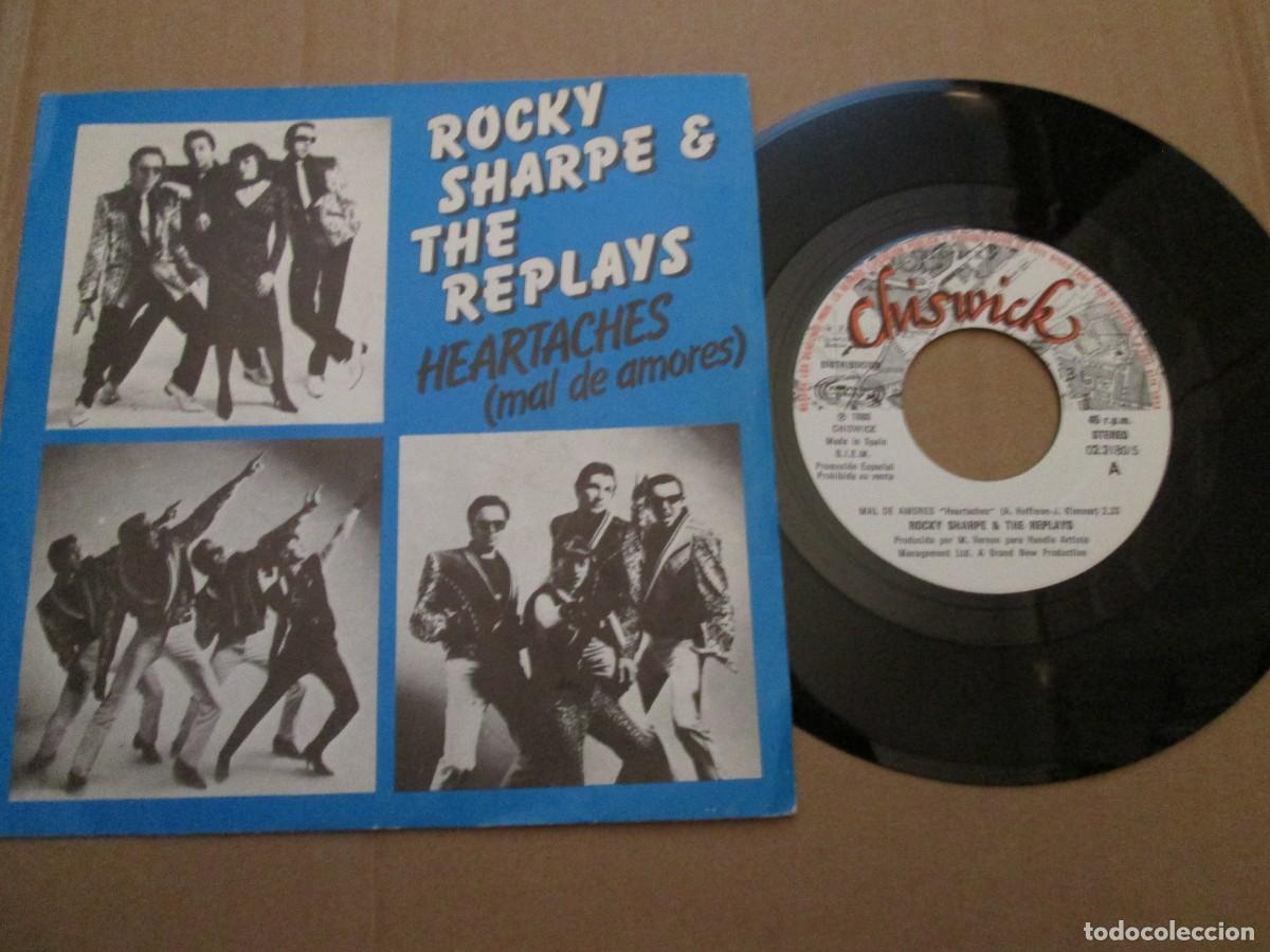Discos de vinilo: ROCKY SHARPE & THE REPLAYS - Mal de Amores / Choo-Choo Valentine. Single, ed espa&ntilde;ola PROMO 1980. NM