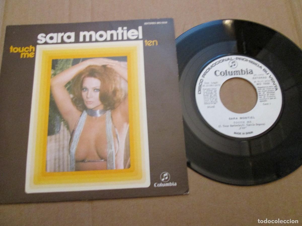 Discos de vinilo: SARA MONTIEL - Touch Me / Ten. Single, ed espa&ntilde;ola 7&rdquo; 1975 PROMO. Impecable (NM)