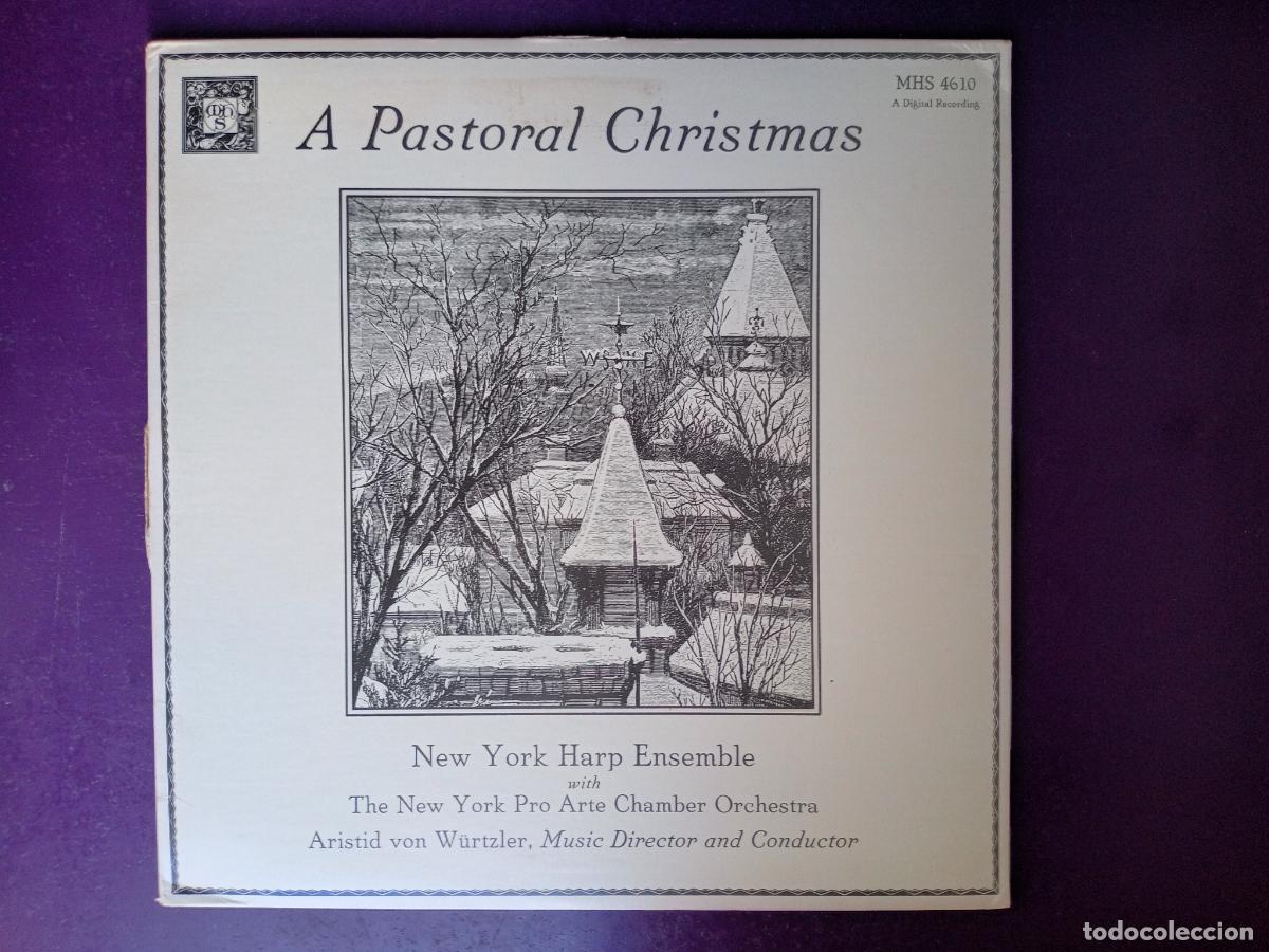 Discos de vinilo: Conjunto de arpas de Nueva York - UNA NAVIDAD PASTORAL - LP MHS 1982 - BACH, HANDEL, TORELLI