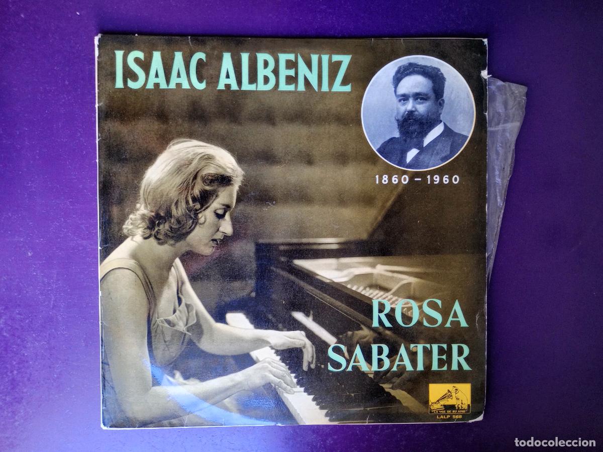 Discos de vinilo: Isaac Alb&eacute;niz, Rosa Sabater - LP LA VOZ DE SU AMO 1960 - EDICION ORIGINAL, MUY POCO USO