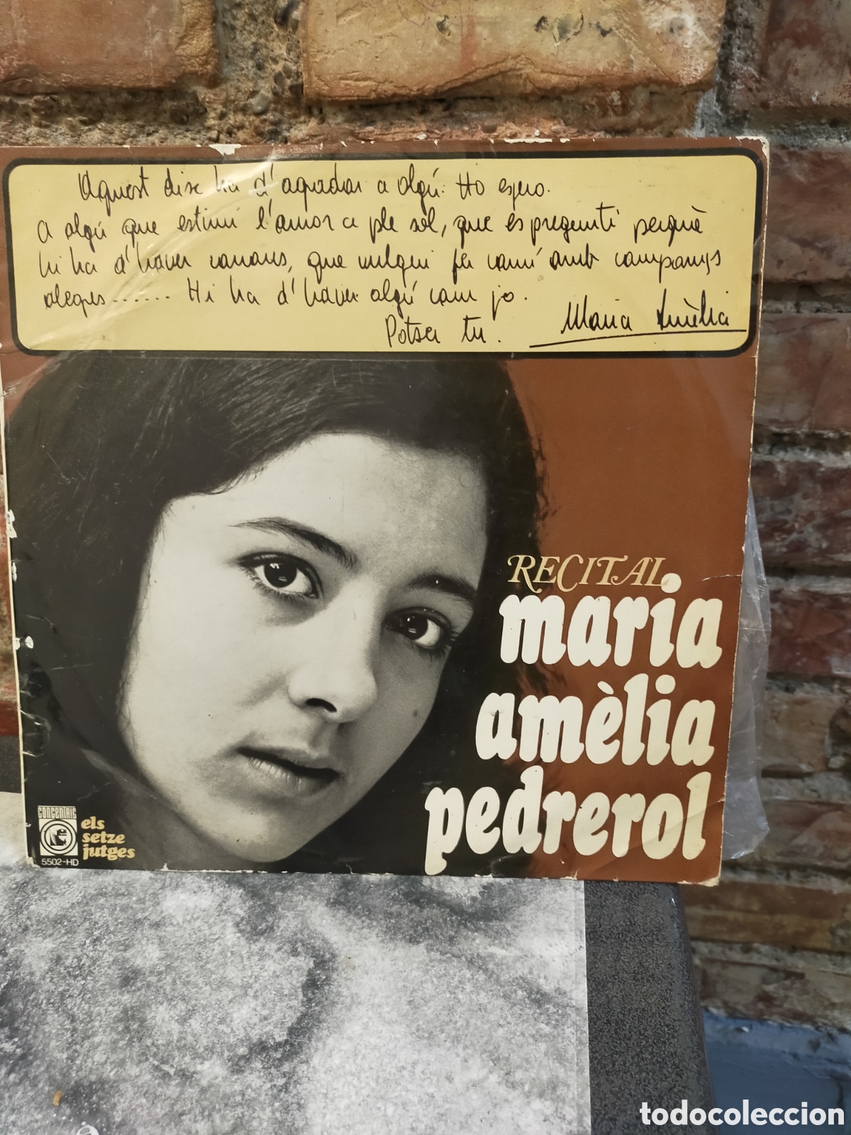 Discos de vinilo: Disco Recital Maria Am&egrave;lia Pedrerol