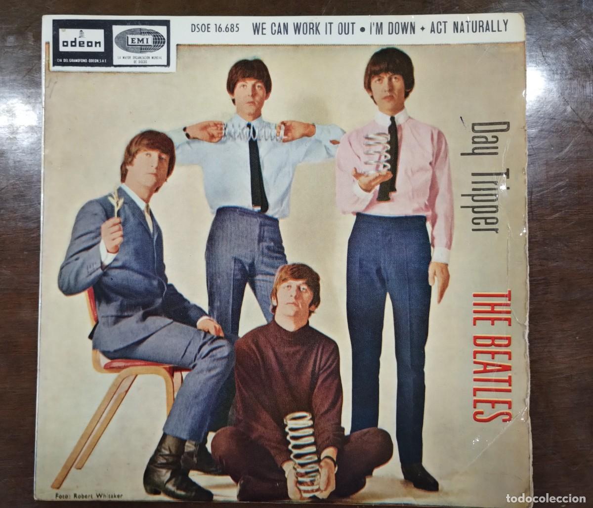 Discos de vinilo: Disco de Vinilo de The Beatles &rdquo;Day Tripper&rdquo; - Foto 1