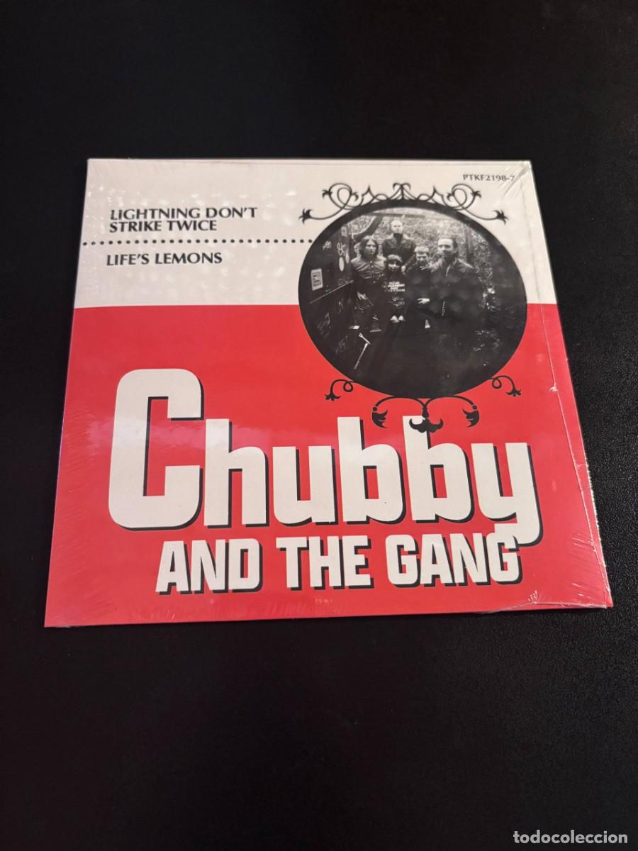 Discos de vinilo: Chubby & The Gang Lightning Don't Strike Twice Life's Lemons Disco de vinilo EP single 7&rdquo; punk hxc
