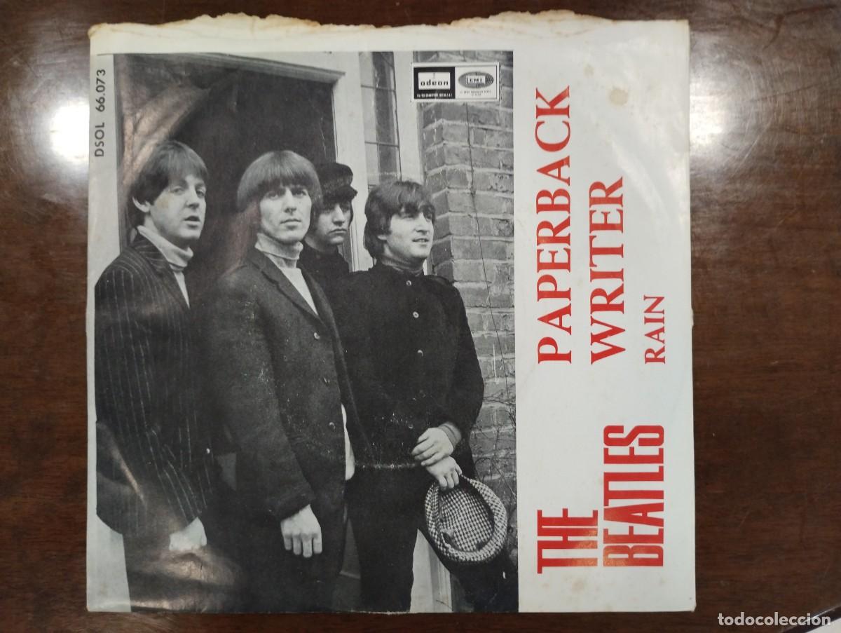 Discos de vinilo: Disco de Vinilo de The Beatles &rdquo;Paperback Writer/Rain&rdquo; - Foto 1