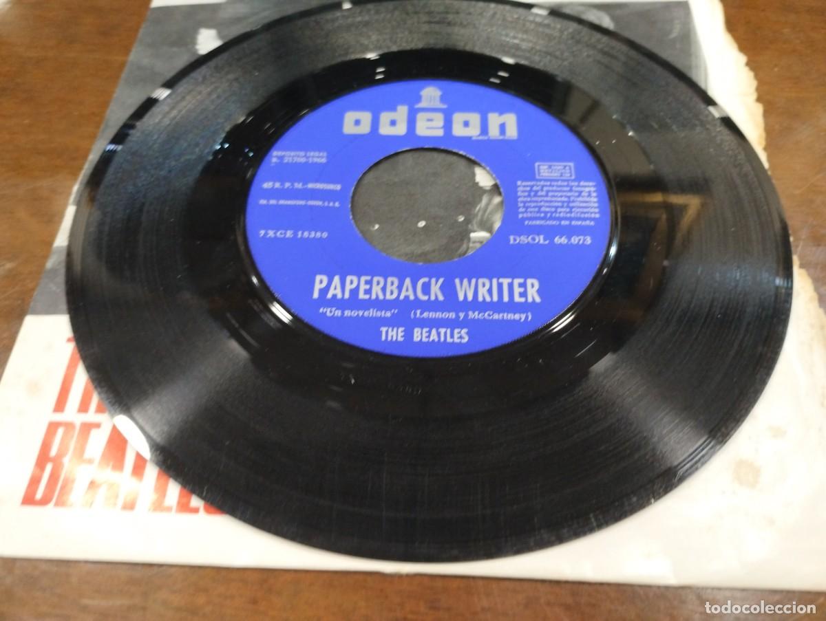 Discos de vinilo: Disco de Vinilo de The Beatles &rdquo;Paperback Writer/Rain&rdquo; - Foto 3