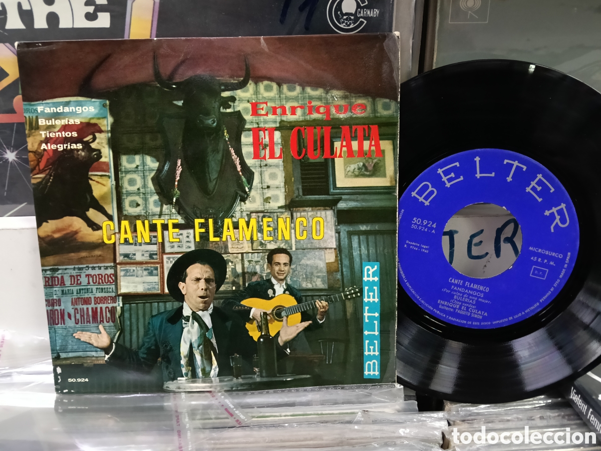 Discos de vinilo: Enrique El culata ep cante flamenco fandangos + 3 1960
