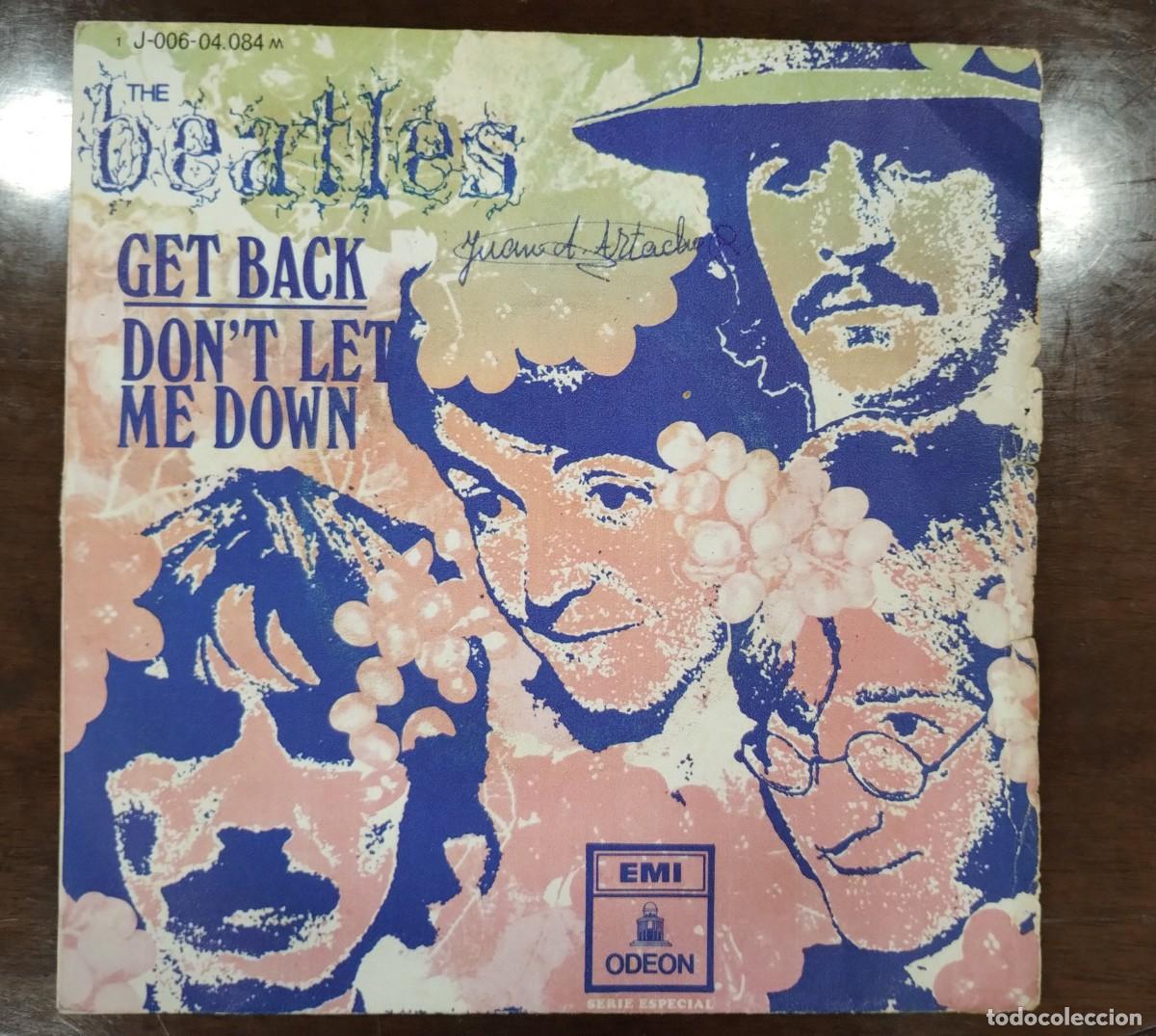 Discos de vinilo: Disco de Vinilo de 7&rdquo; The Beatles &rdquo;Get Back/Don't Let Me Down&rdquo;