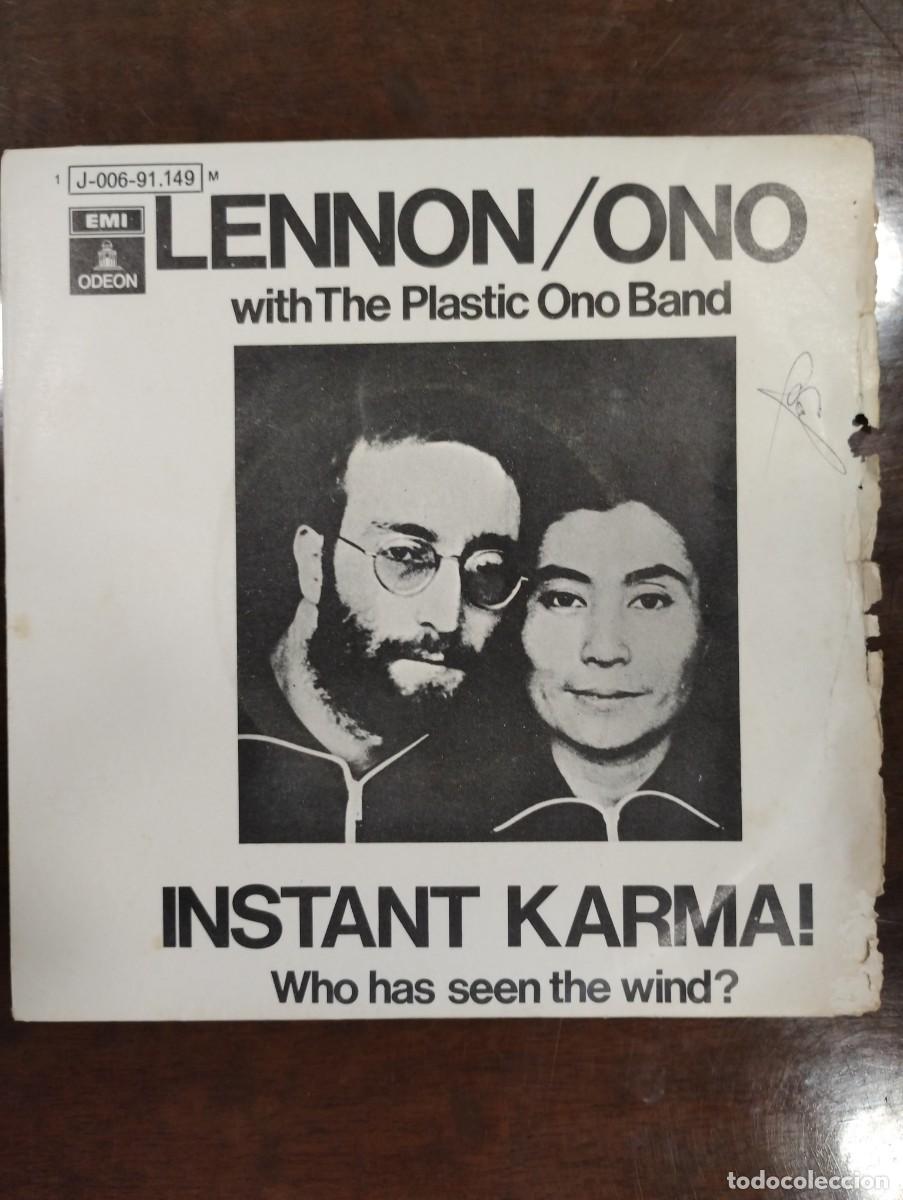 Discos de vinilo: Disco de Vinilo de 7&rdquo; John Lennon y Yoko Ono &rdquo;Instant Karma!&rdquo;