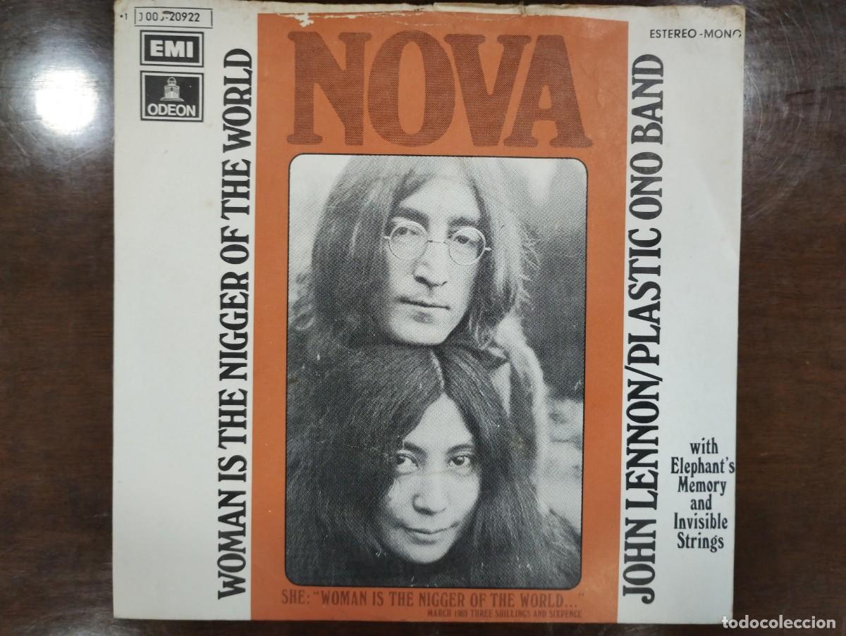 Discos de vinilo: Disco de Vinilo de 7&rdquo; John Lennon y Plastic Ono Band &rdquo;Woman Is the Nigger of the World&rdquo;