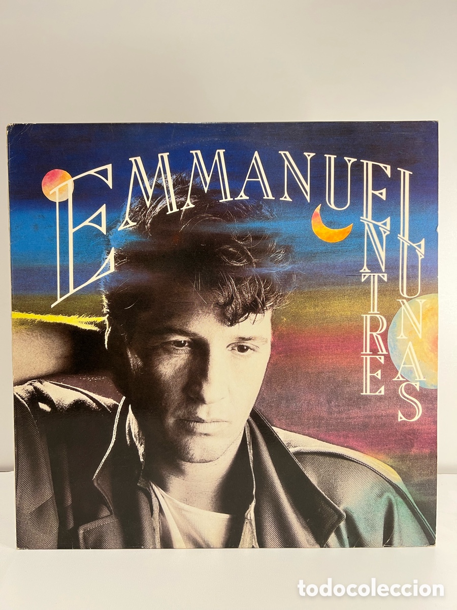 Discos de vinilo: EMMANUEL (LP) ENTRE LUNAS A&Ntilde;O &ndash; 1988 &ndash; PROMOCIONAL - HOJA CON LETRAS