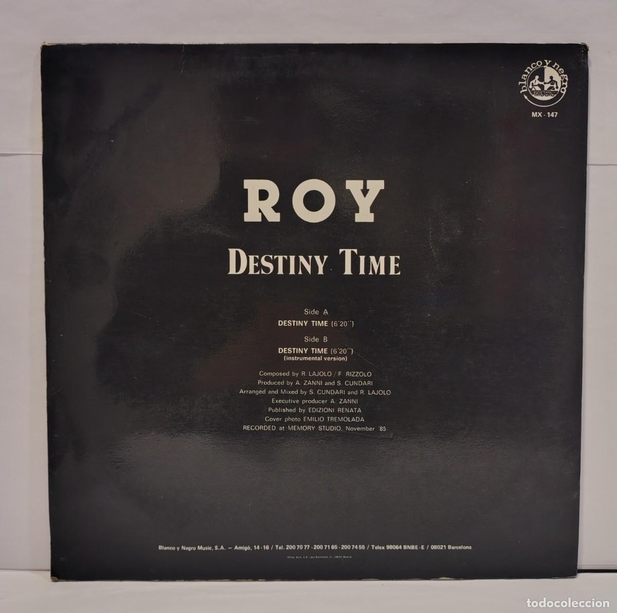 Discos de vinilo: ROY - DESTINY TIME. VINILO 12 (SINGLE). CCM2 - Foto 2