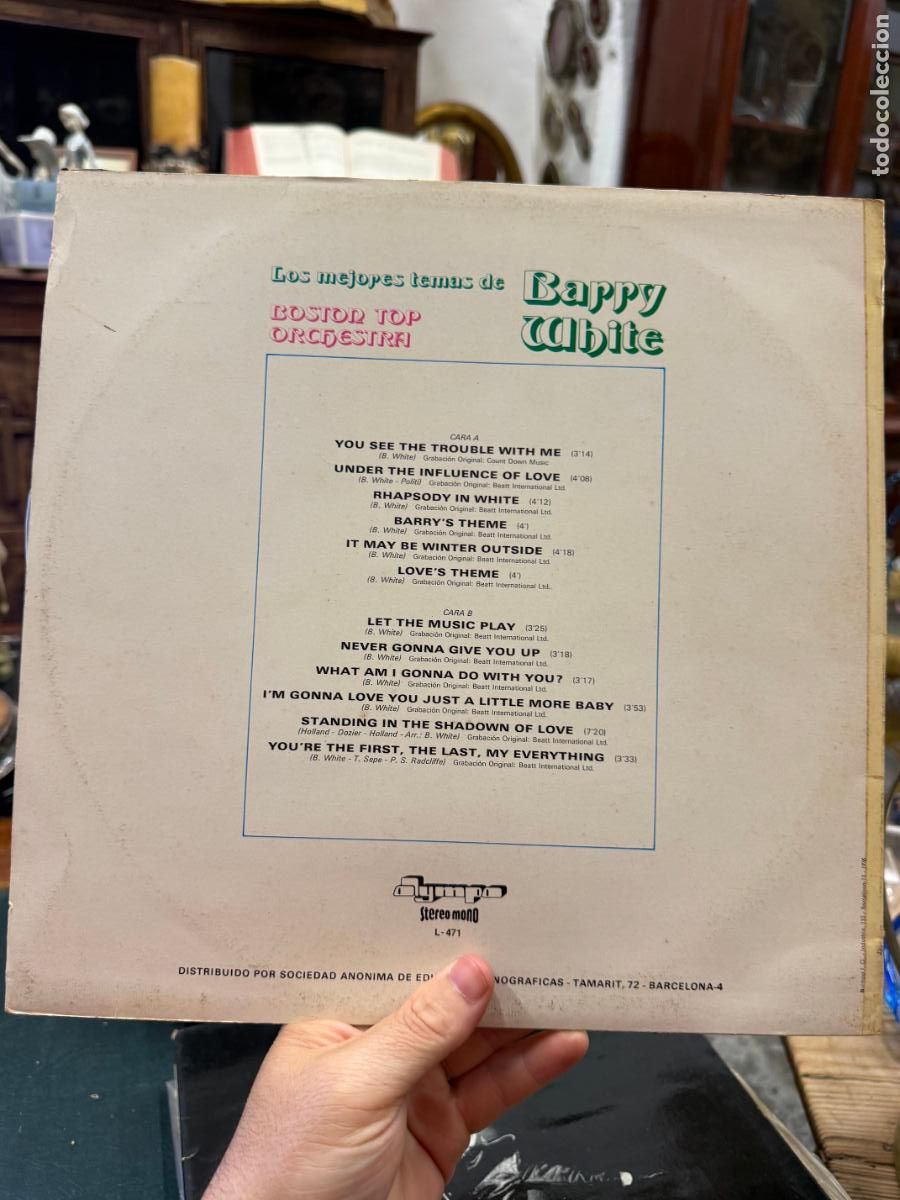 Discos de vinilo: LP LOS MEJORES TEMAS DE BARRY WHITE - Foto 2
