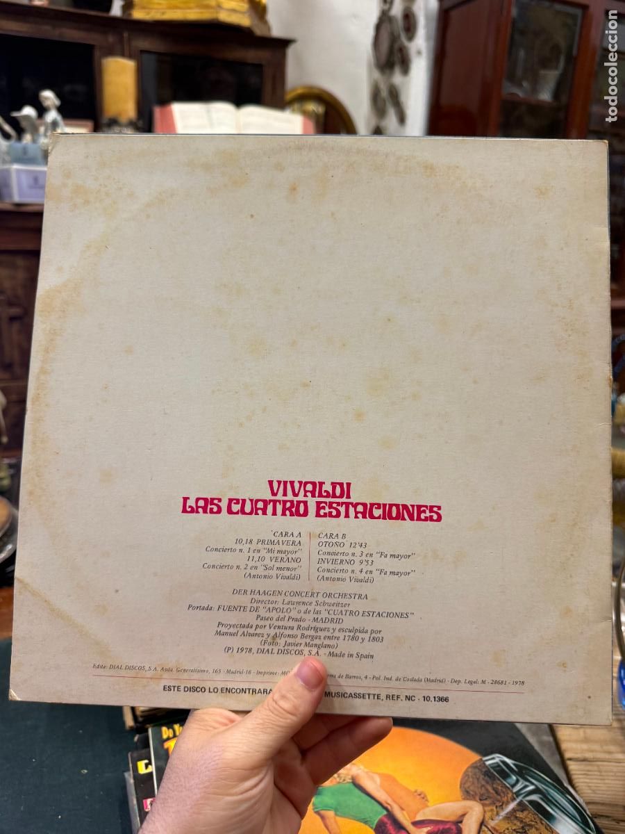 Discos de vinilo: LP VIVALDI - LAS CUATROS ESTACIONES - Foto 2