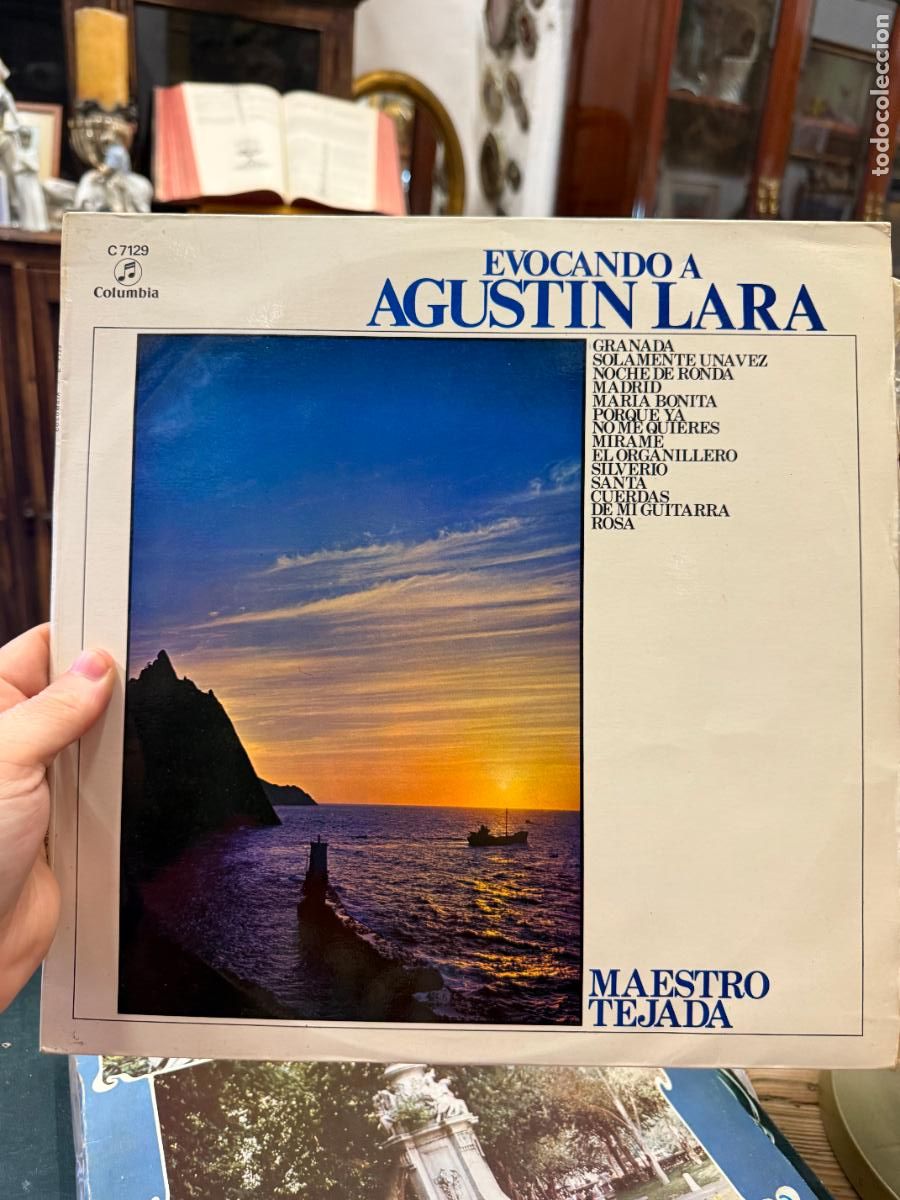 Discos de vinilo: LP EVOCANDO A AGUSTIN LARA - Foto 1