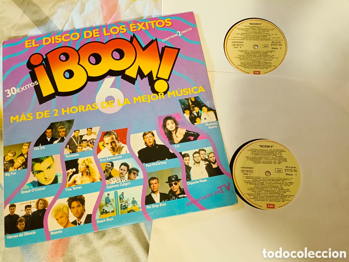 Discos de vinilo: BOOM! 6 VARIOS 2 LP VINILO 1990