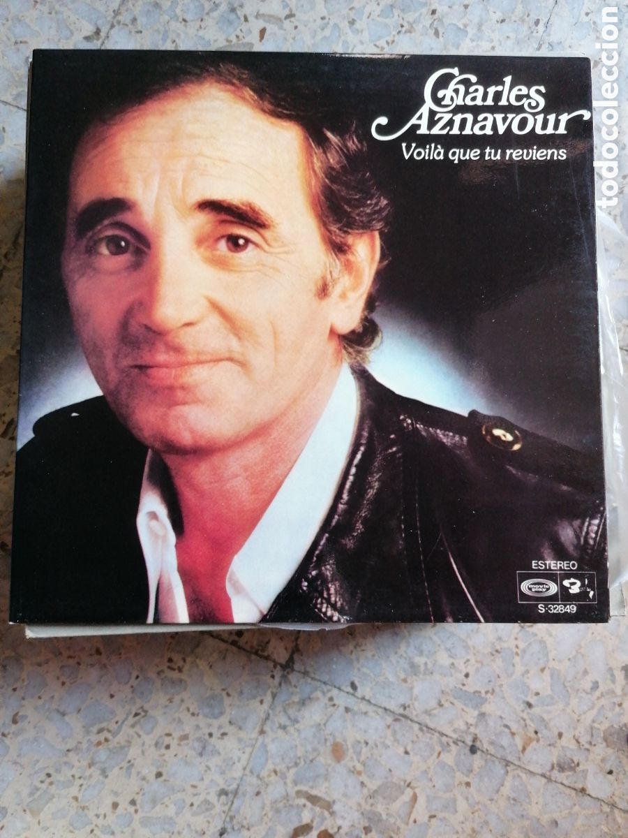 Discos de vinil: LP CHARLES AZNAVOUR VOILA QUE TU REVIENS 1976 ESPA&Ntilde;A PORTADA DOBLE