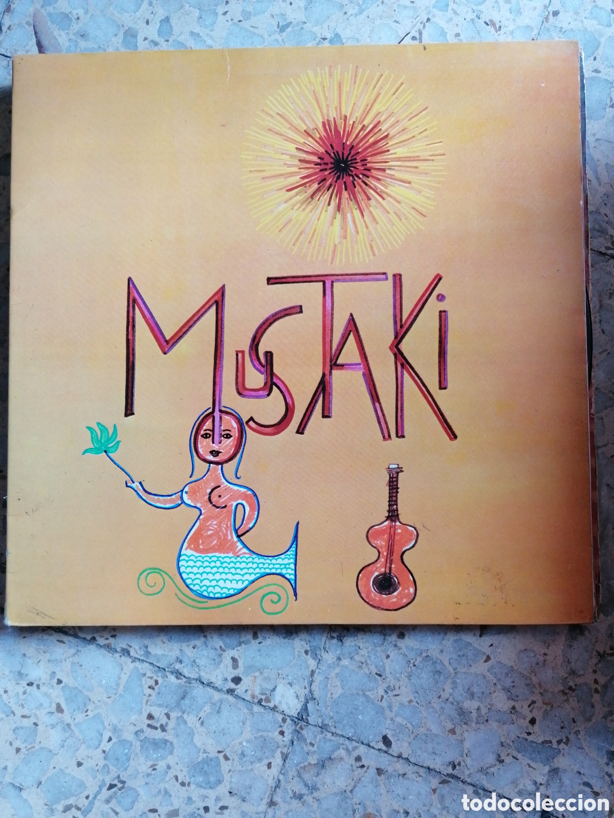 Vinyl-Schallplatten: LP MOUSTAKI PORTADA DOBLE 1977 ESPA&Ntilde;A
