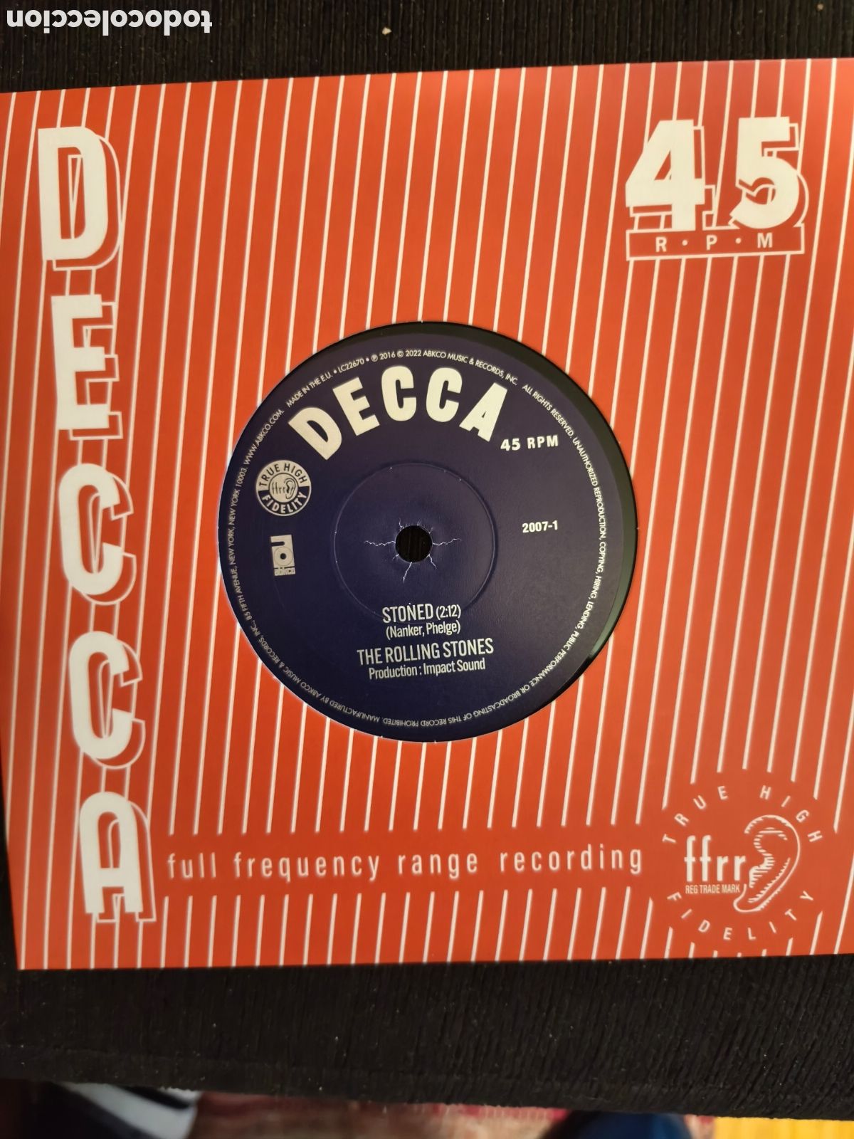 Discos de vinilo: The Rolling Stones: I Wanna Ve Your Man/Stoned 7&rdquo; Edici&oacute;n Limitada