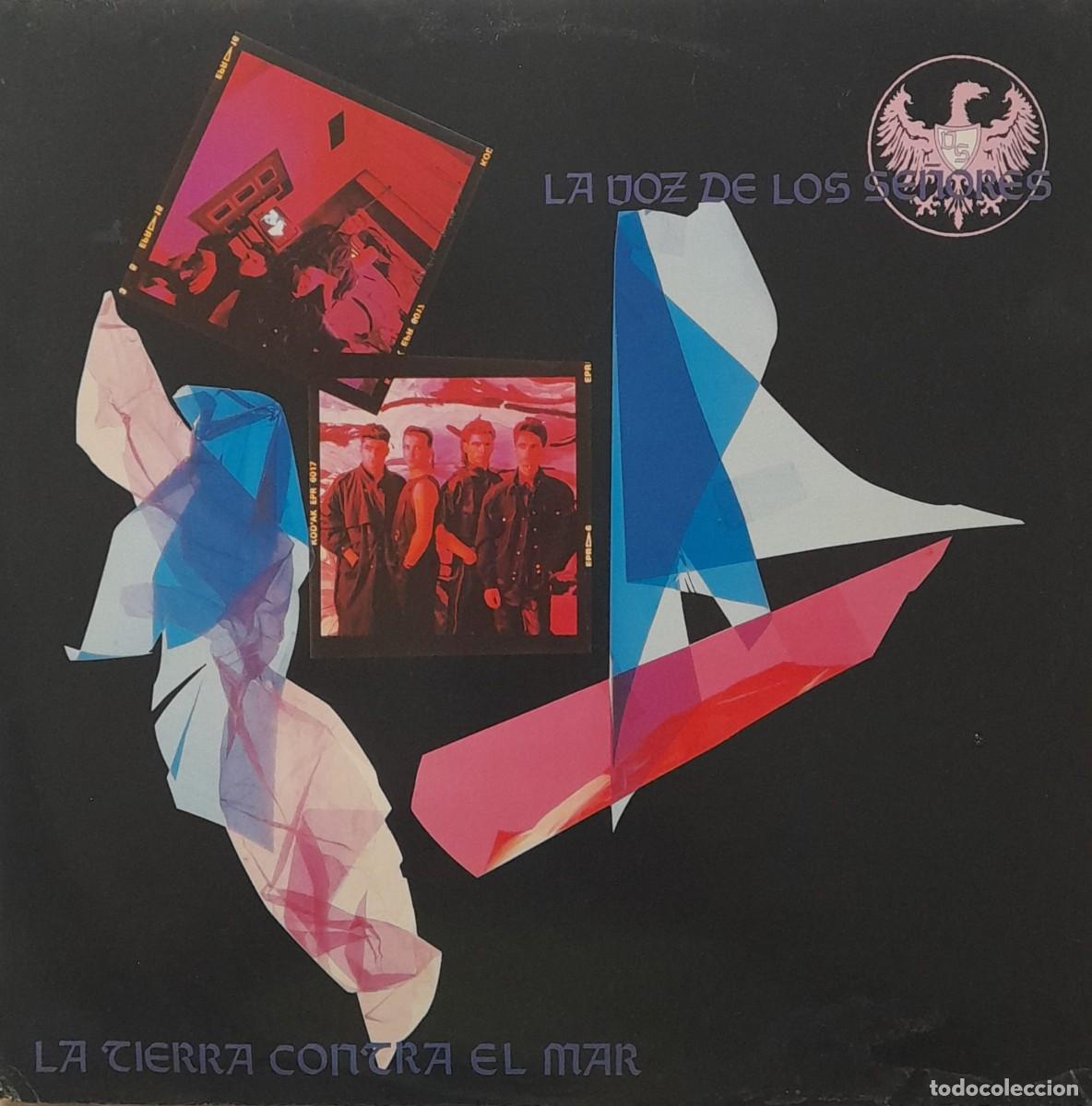 Discos de vinilo: LA VOZ DE LOS SE&Ntilde;ORES. LA TIERRA CONTRA EL MAR. LP IMPACT RECORDS 1988