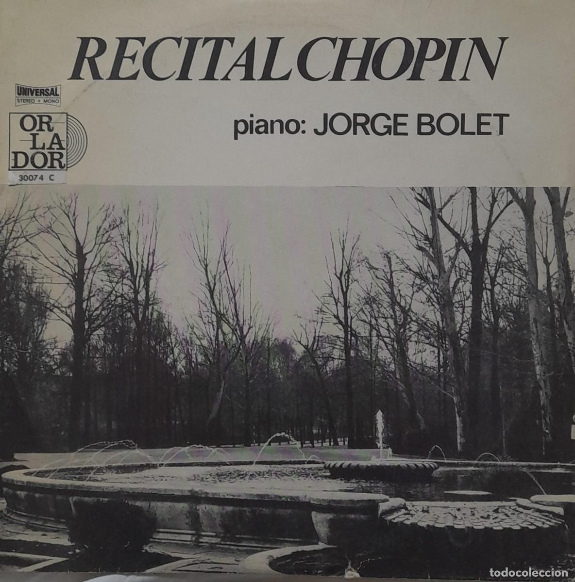 Discos de vinilo: JORGE BOLET. RECITAL CHOPIN. LP 10' Orlador 1965