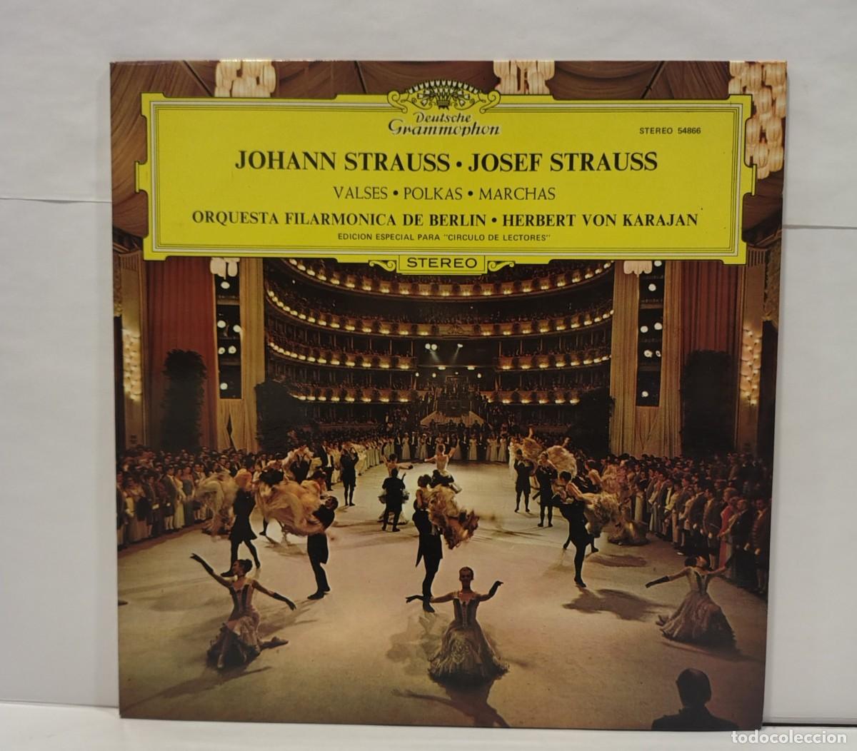 Discos de vinilo: JOHANN STRAUSS - JOSEF STRAUSS. VALSES, POLKAS y MARCHAS. VINILO (LP). CCM2