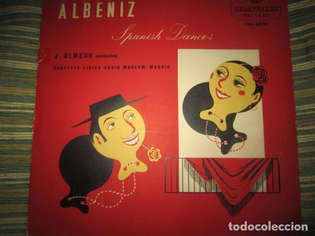 Discos de vinilo: ALBENIZ - SPANISH DANCES LP 10&rdquo; - J. OLMEDO - ORIGINAL INGLES - TELEFUNKEN RECORDS 1956 - MONOAURAL