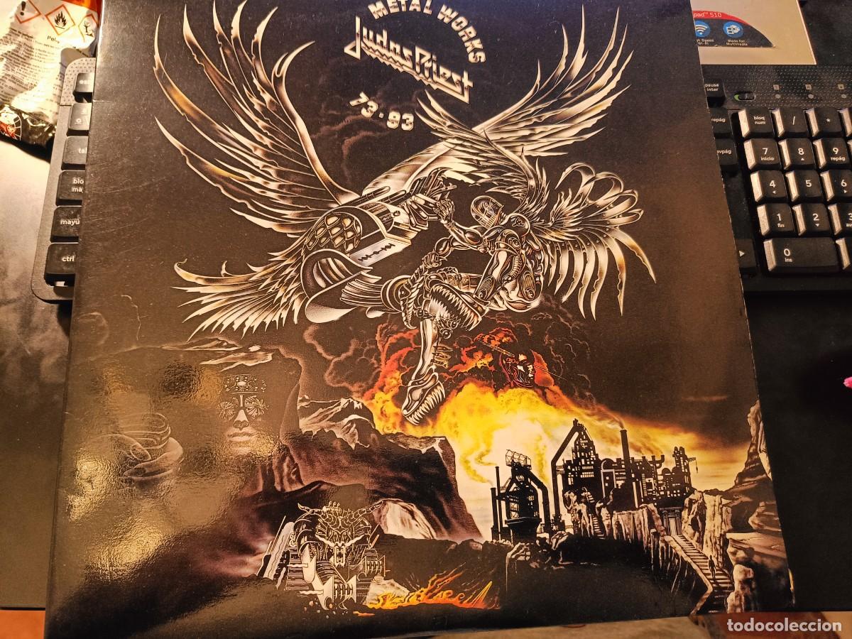 Discos de vinilo: Judas Priest &ndash; Metal Works 73-93. VER FOTOS Y LEER DESCRIPCION.INSERTO SI.PREGUNTAR DUDAS.