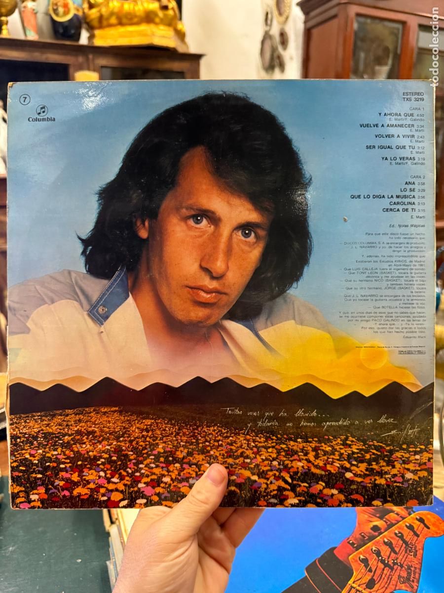 Discos de vinilo: LP EDUARDO MARTI - Y AHORA QUE... - Foto 2