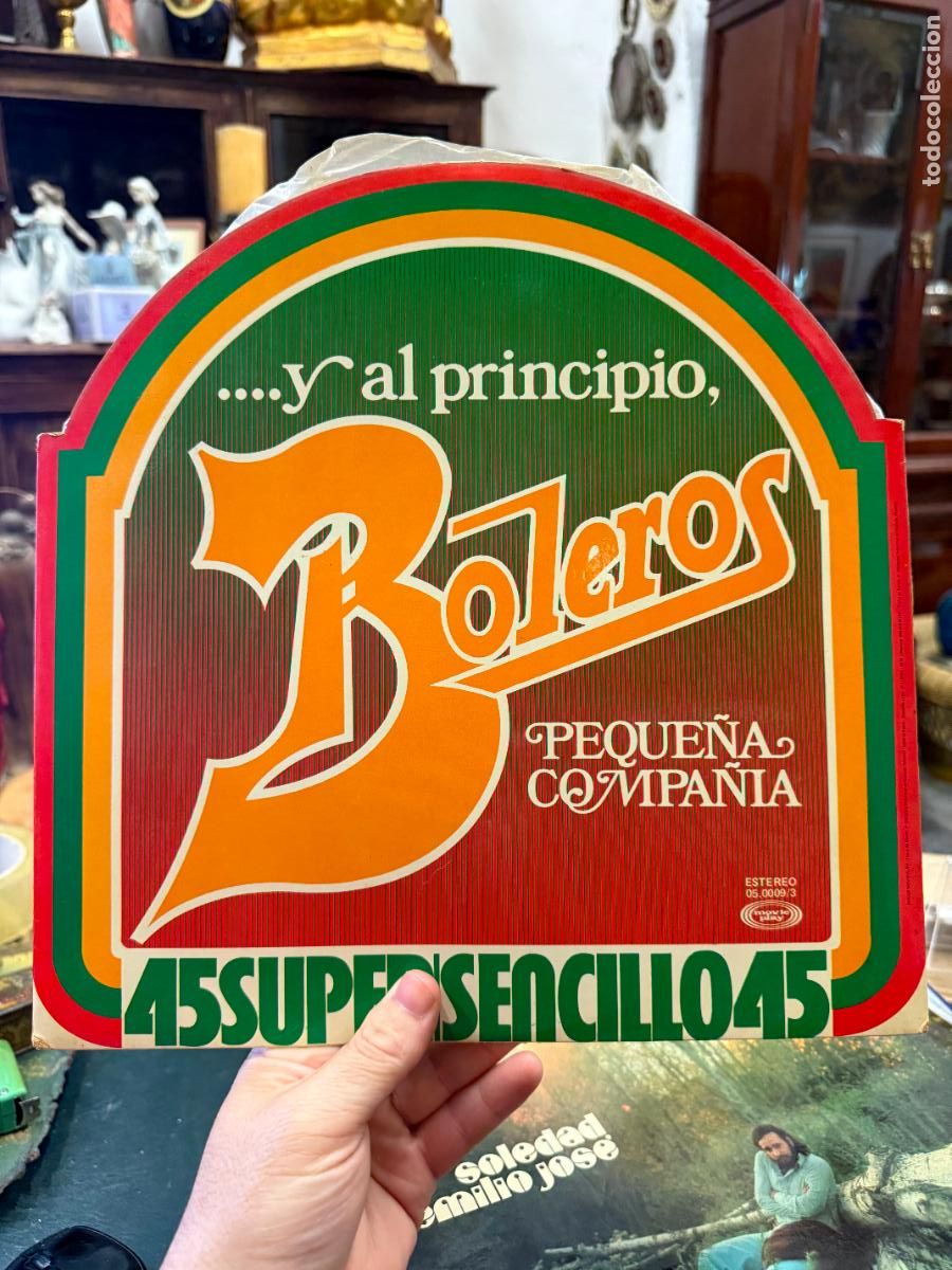 Discos de vinilo: LP ... Y AL PRINCIPIO, BOLEROS - Foto 2