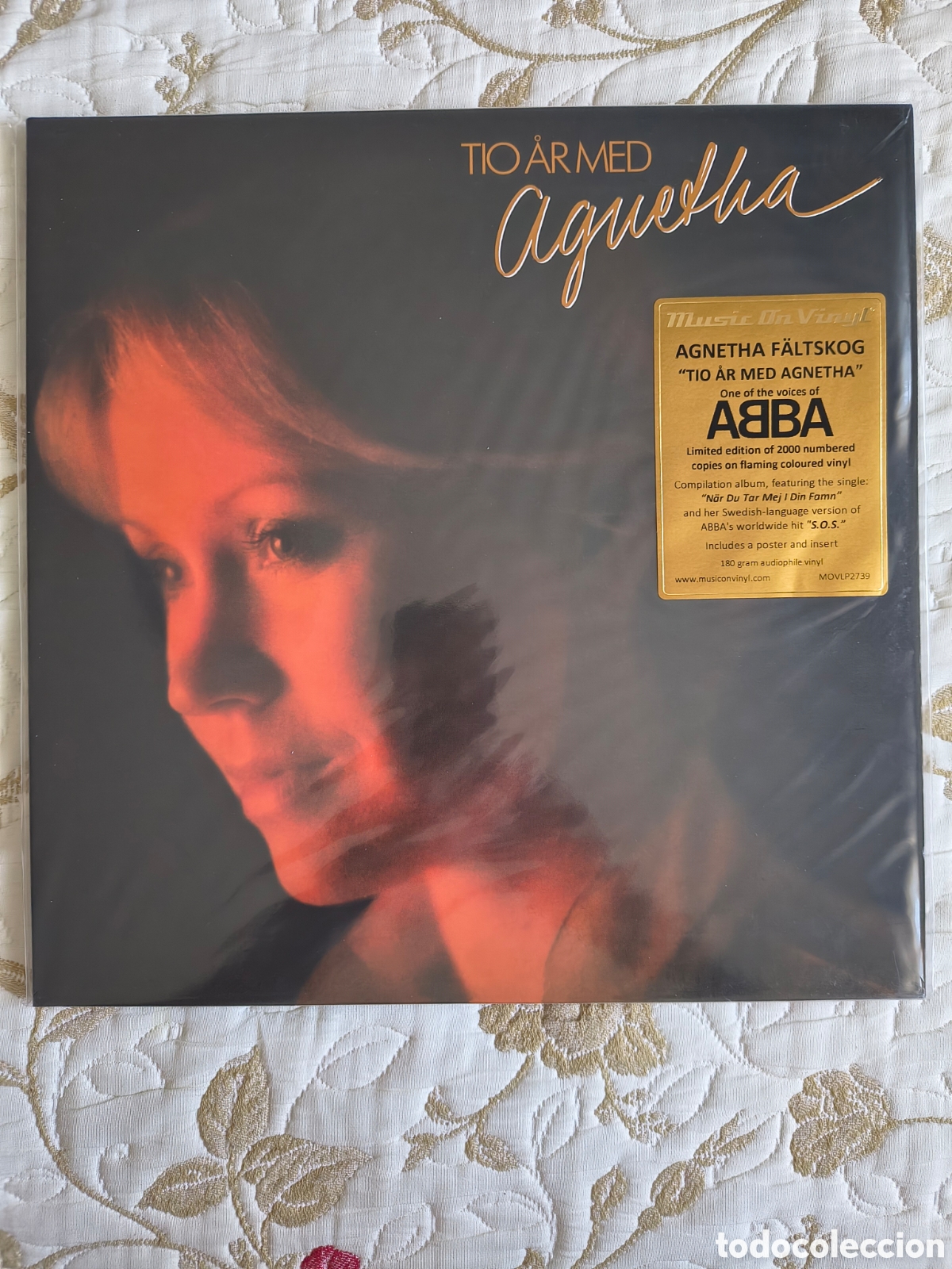 Vinyl records: Agnetha F&auml;ltskog Tio &Aring;r Med Agnetha. VINILO LP AUDI&Oacute;FILO DE COLOR 180 GRAMOS