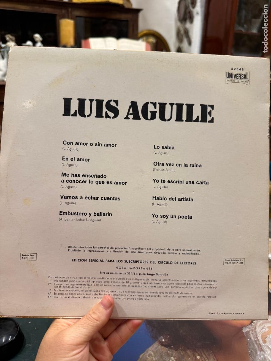 Discos de vinilo: LP LUIS AGUILE ----- - Foto 2