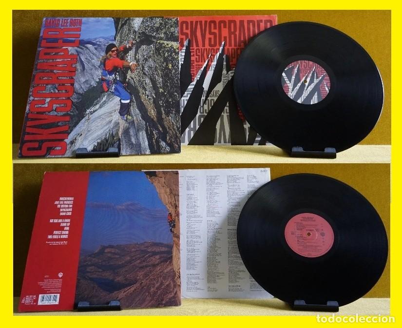Discos de vinilo: DAVID LEE ROTH / skyscraper 1988, steve vai,Just like parad !! RARA 1&ordf; EDIC + insert, todo IMPECABLE