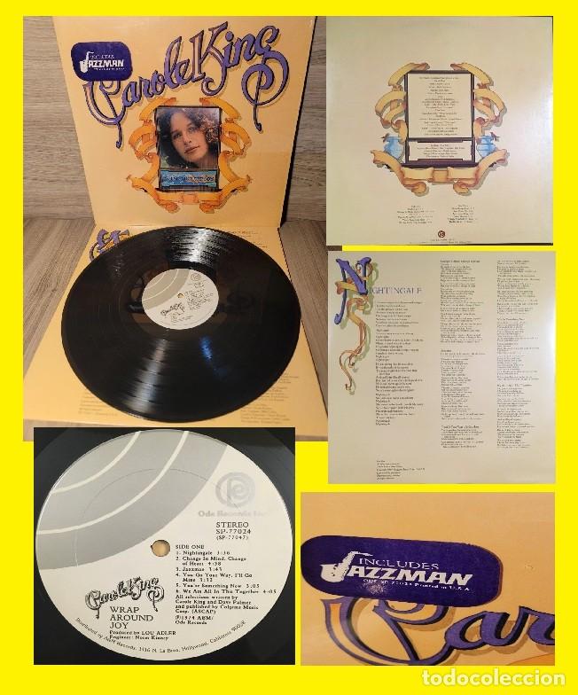 Discos de vinilo: CAROLE KING / wrap around joy 74 COMPLETA 1&ordf; EDIC ORG USA + ENCARTE !! 1&ordm; PRESS, TODO IMPECABLE