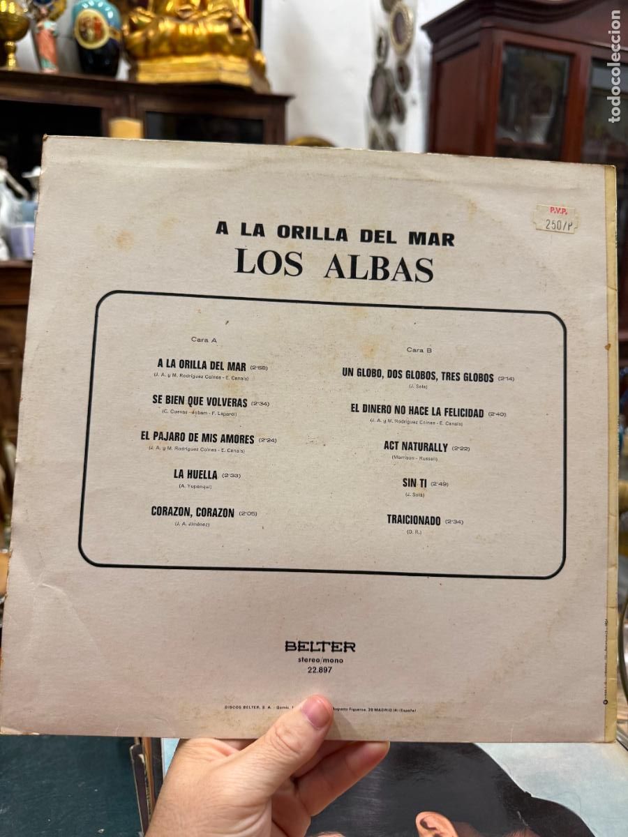 Discos de vinilo: LP A LA ORILLA DEL MAR - LOS ALBAS - Foto 2