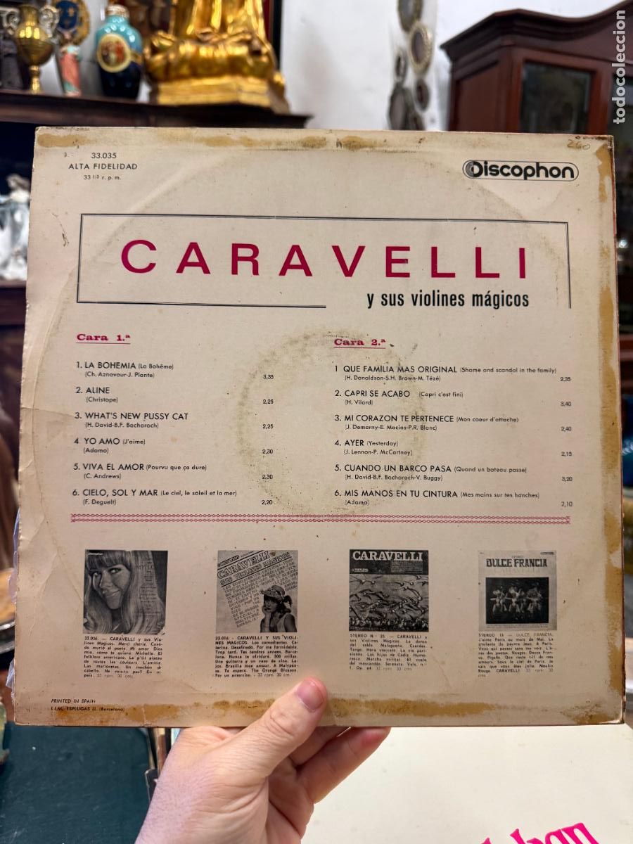 Discos de vinilo: LP CARAVELLI - J&acute;AIME - Foto 2