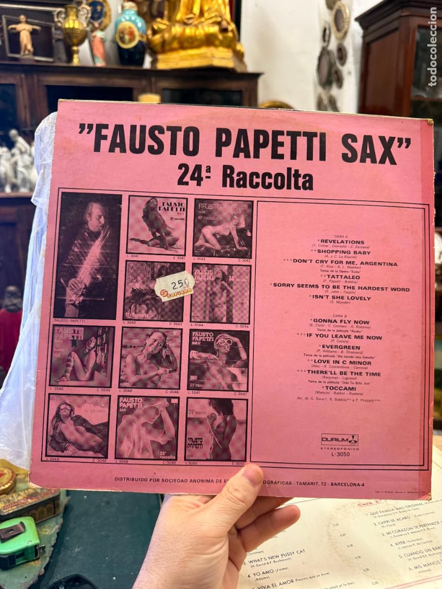Discos de vinilo: LP FAUSTO PAPETTI - SAX - Foto 2