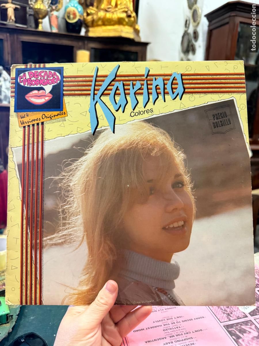 Discos de vinilo: LP KARINA COLORES - VERSIONES ORIGINALES DE LA DECADA PRODIGIOSA
