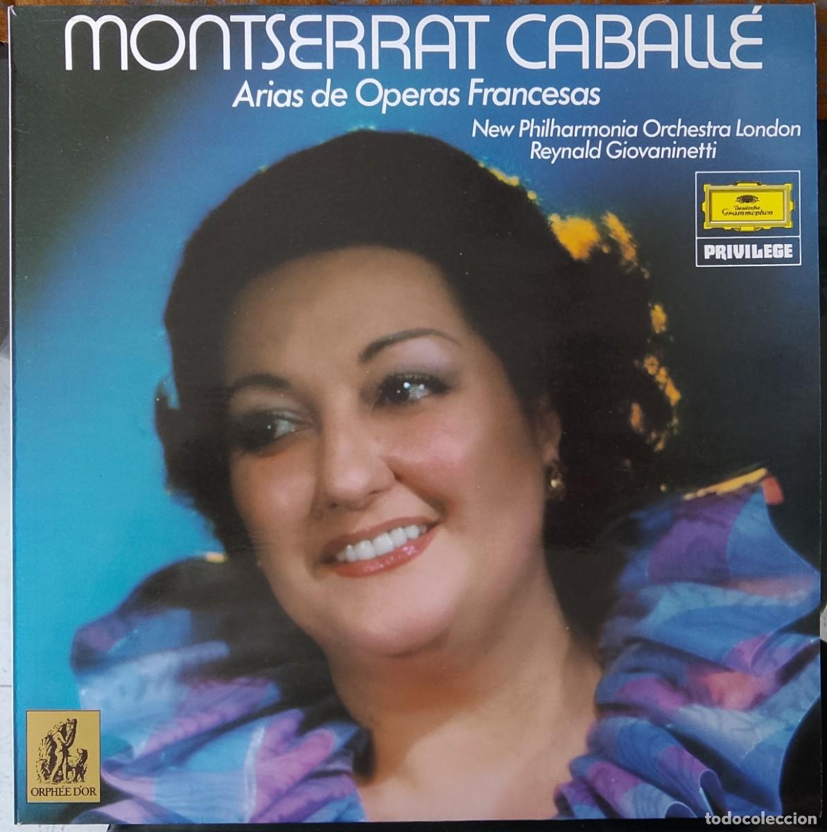 Discos de vinilo: Montserrat Caball&eacute;. Arias de &Oacute;peras Francesas. Vinilo LP 12&rdquo;.
