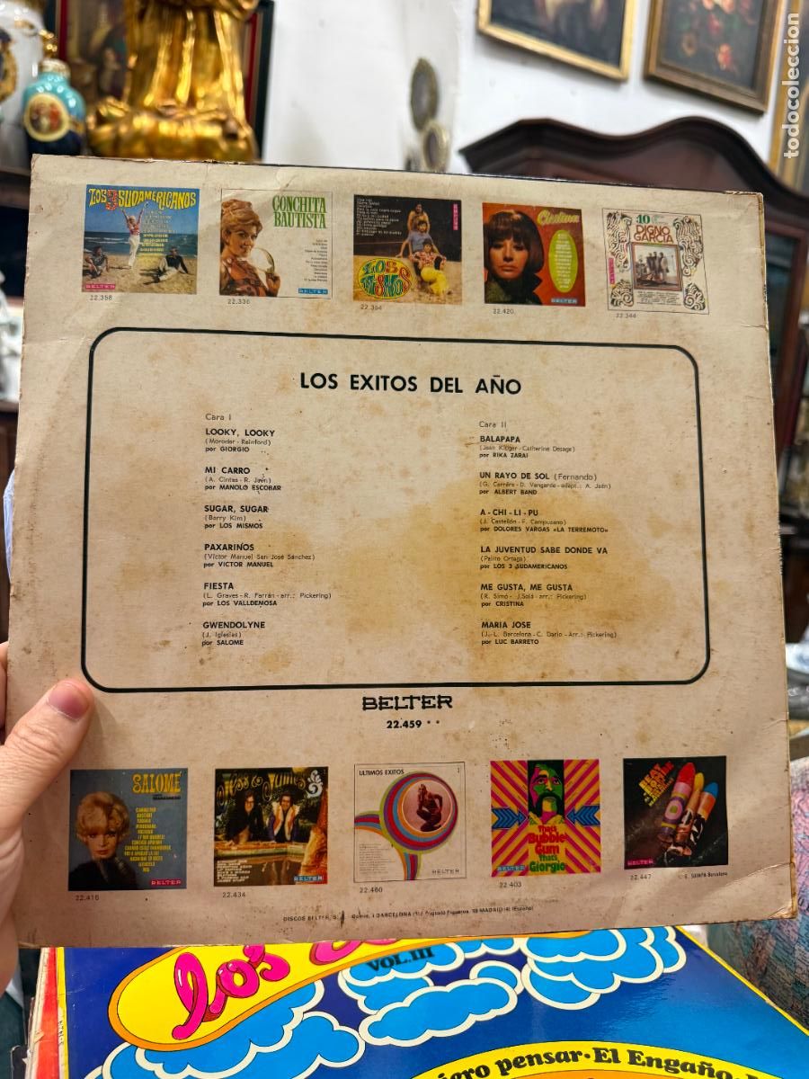Discos de vinilo: LP LOS EXITOS DEL A&Ntilde;O - Foto 2