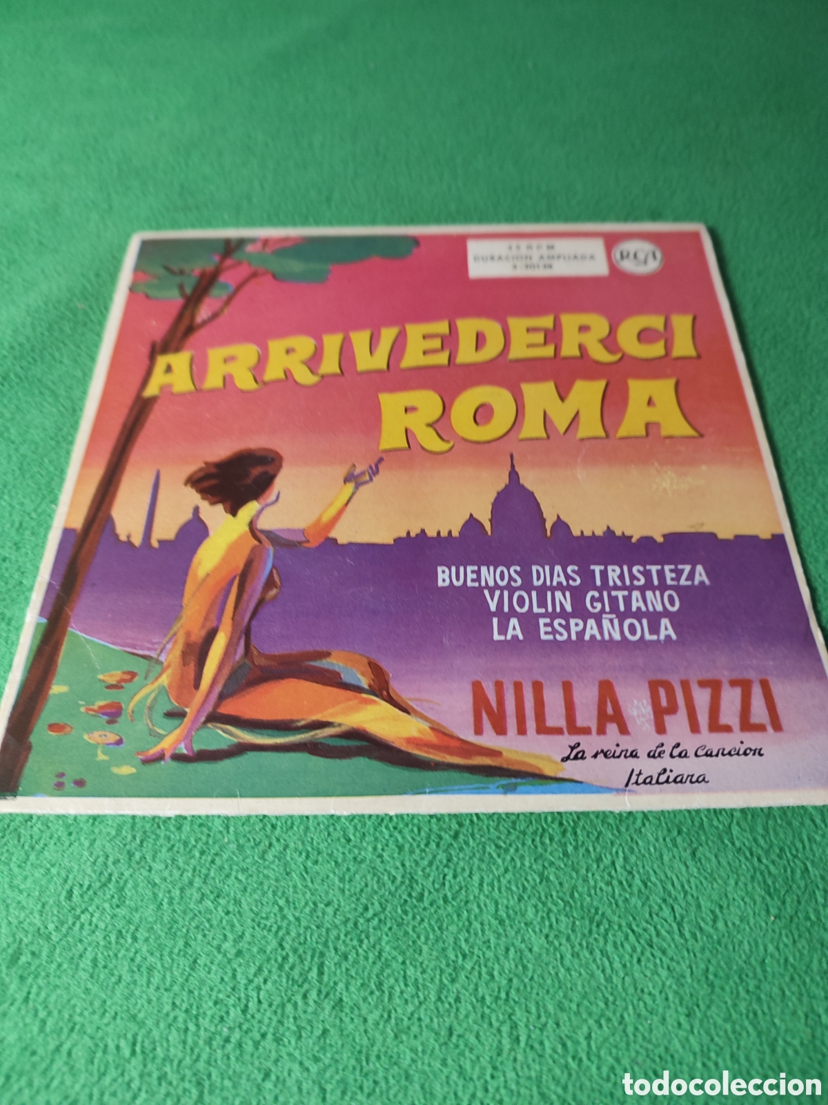 Discos de vinilo: Nilla Pizzi - Arrivederci Roma Edicion 1959