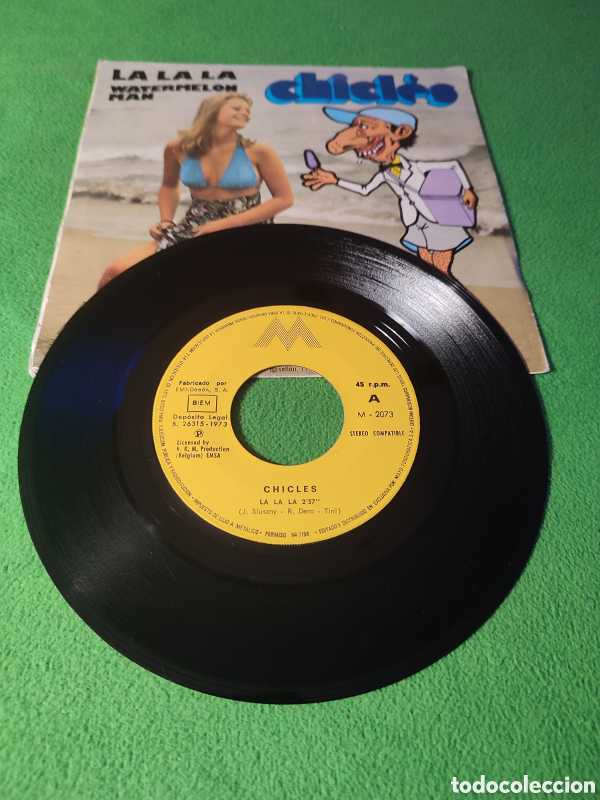 Discos de vinilo: Chicles - La La La / Watermelon man - Foto 2