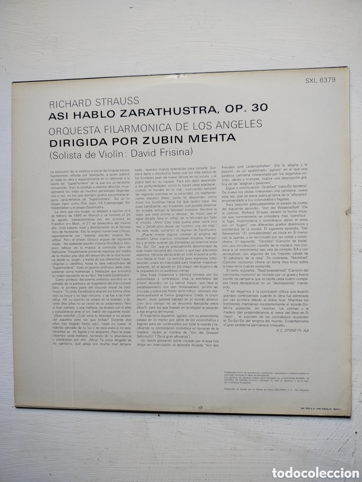 Discos de vinilo: Richard Strauss/Zubin Mehta - Foto 2
